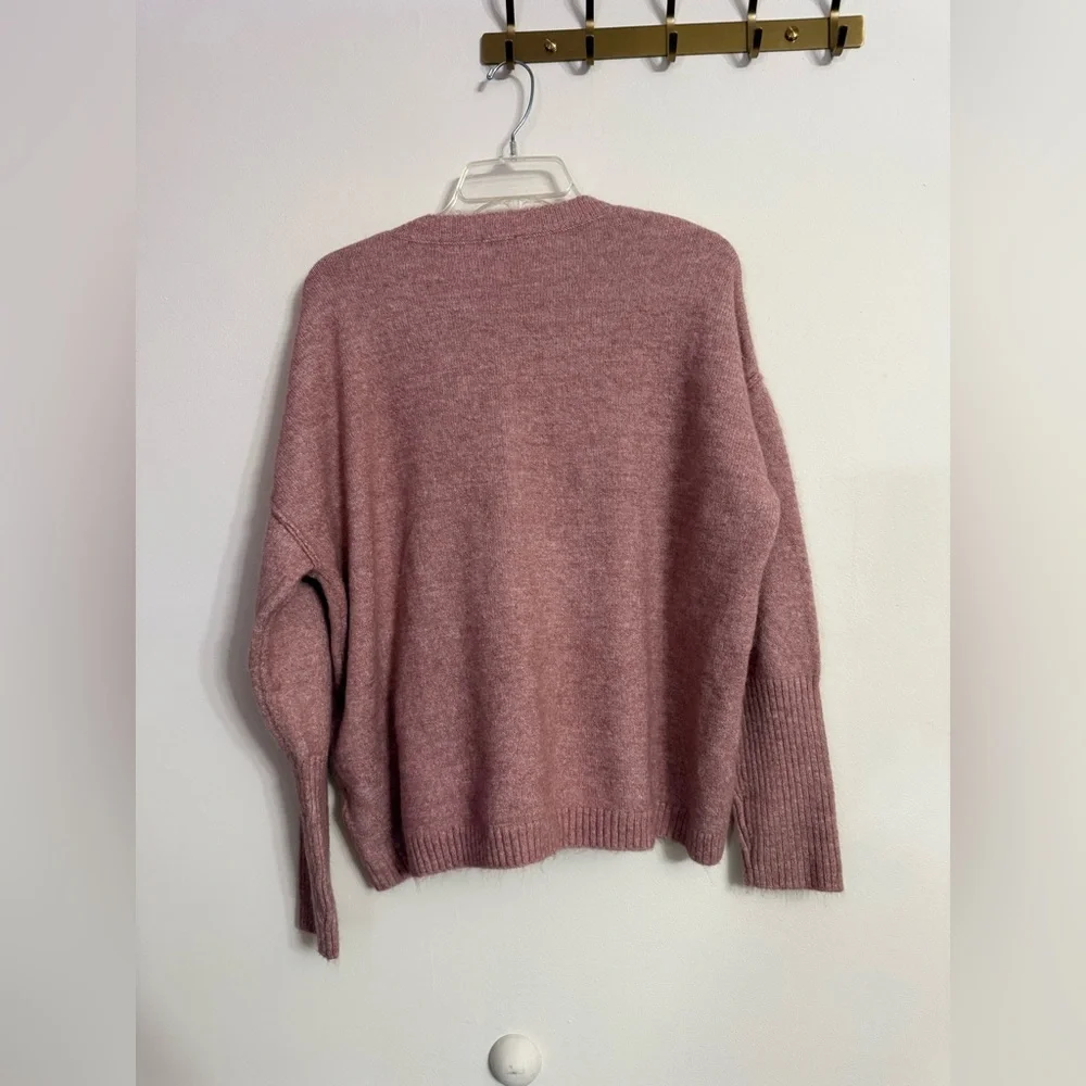 Legendary Outfitters Women's Soft Cozy Crewneck Sweater Heather Rose Pink XL - Picture 3 of 3